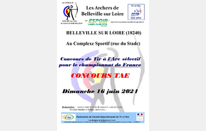 Concours Belleville sur Loire le SAMEDI 15 juin 2024 et Dimanche 16 juin 2024