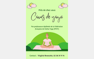 Cours de yoga par Virginie Brancotte - Cliquez sur l'affiche pour plus de renseignements